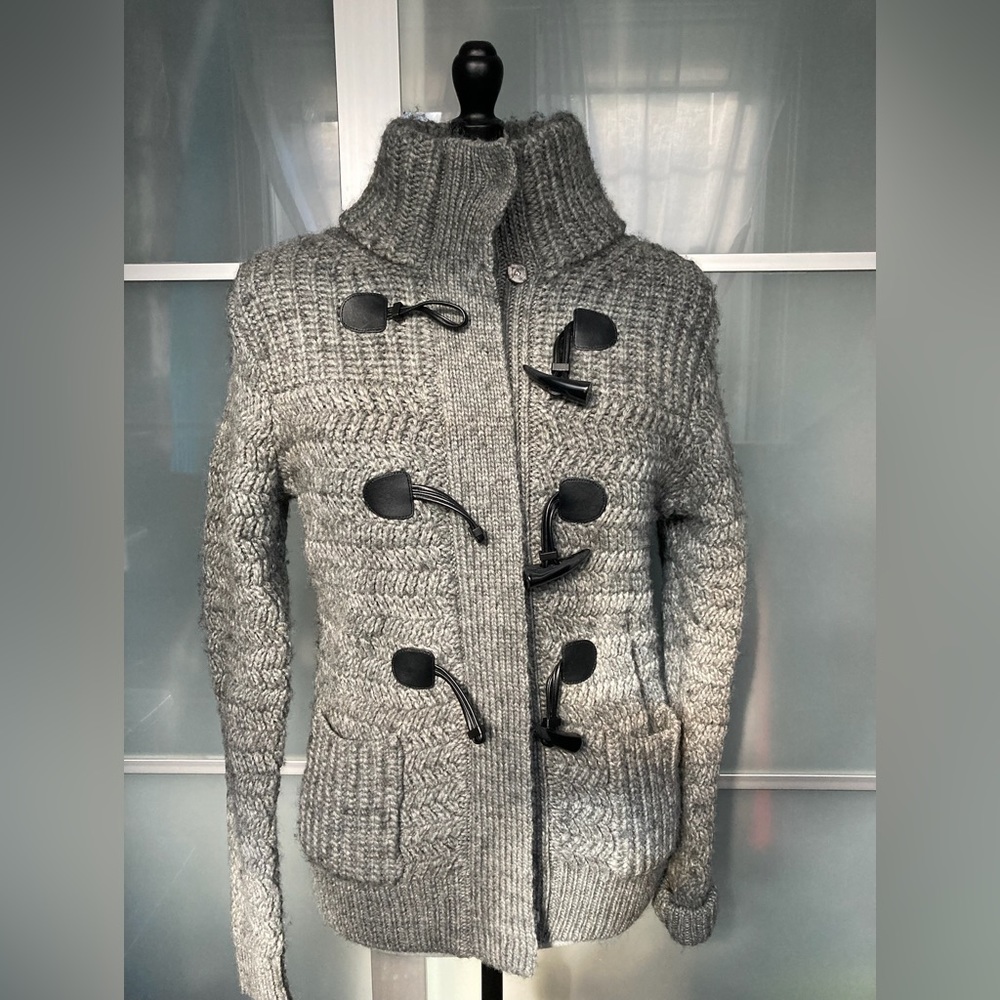 Ann Taylor Loft Women’s Cardigan / Sweater Coat, Marled Gray, Medium